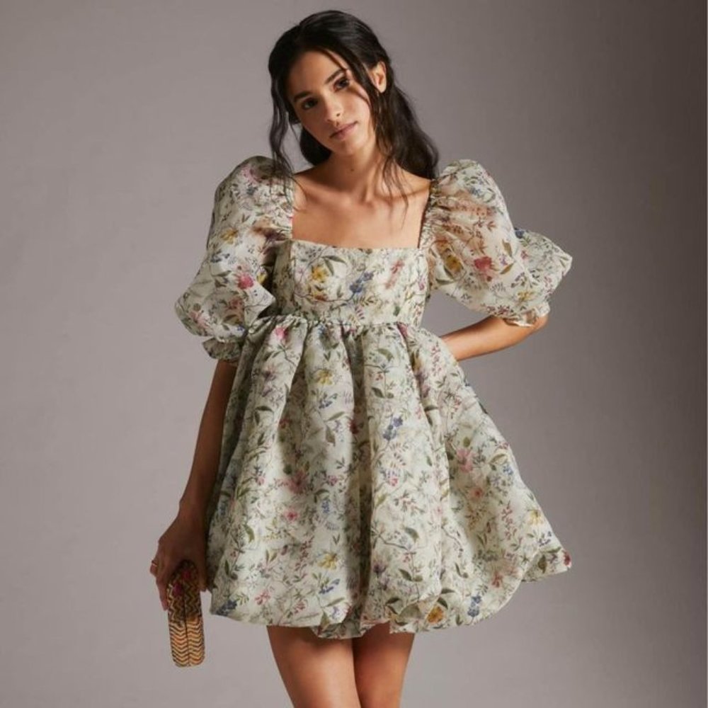 Anthropologie Selkie Sleeve Mini Dress